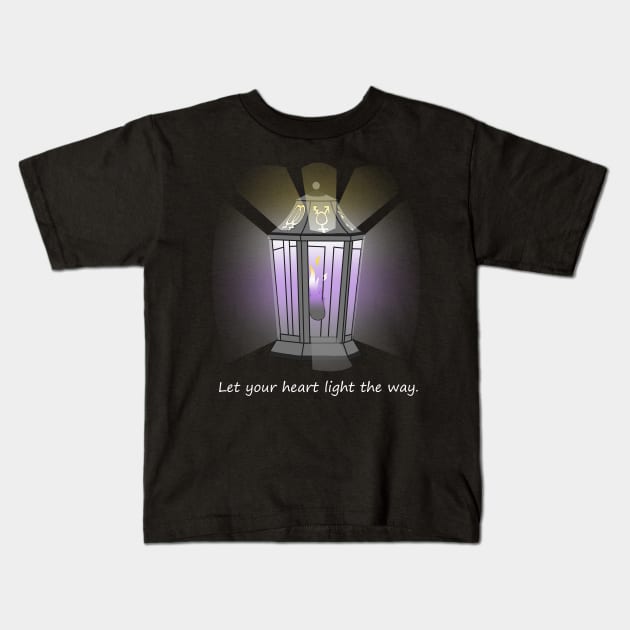 Nonbinary Lantern Agenda Kids T-Shirt by Saira Crystaline